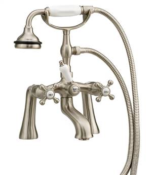 Cheviot 5106-PB Bathtub Filler for Rim Mount Application, Polished Brass Faucet