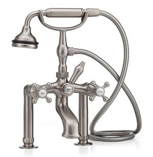 Cheviot 5127-PN-LEV Bathtub Filler for Rim Mount Application - Extra Tall, Polished Nickel Faucet