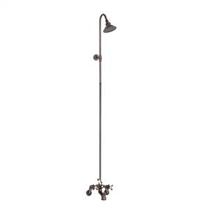 Cheviot 5158-AB Bathtub Filler & Overhead Shower Combination, Antique Bronze Faucet