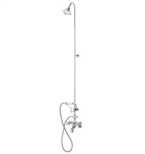 Cheviot 5160-BN Bathtub Filler & Overhead Shower Combination with Hand Shower, Brushed Nickel Faucet