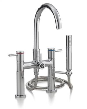 Cheviot 7512-BN CONTEMPORARY Rim Mount Bathtub Filler with Hand Shower, Brushed Nickel Faucet