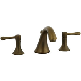 Cifial 244.110.V05 - Brookhaven Widespread Lavatory Faucet with Barrel Lever -Aged Brass
