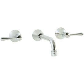 Cifial 244.156.721 - Brookhaven Wall Mounted Lavatory Faucet with Barrel Lever - Polished Nickel