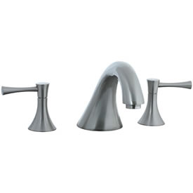 Cifial 245.640.620 - Brookhaven 3pc Roman Tub Filler Faucet Trim with Crown Levers - Satin Ni