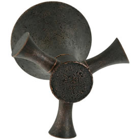 Cifial 246.665.D15 - Brookhaven Trans Valve Trim Crown Cross - Distressed Bronze
