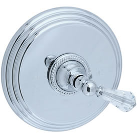 Cifial 255.606.625 - Brunswick Crystal Handle P.Bal valve without Diverter - Polished Chromeom