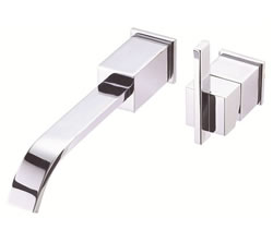 Danze D216044T - Sirius Single Handle TRIM Wall Mount Lav Lever Handle with Touch Down Drain - Polished Chrome