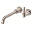 Danze D216058BNT - Parma Single Handle TRIM Wall Mount Lav Lever Handle with Touch Down Drain - Tumbled Bronzeushed Nickel