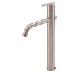 Danze D225058BN - Parma Single Handle Vessel Filler Lever Handle with Brass Grid Strainer Drain - Tumbled Bronzeushed Nickel