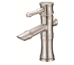 Danze D225545BN - South Sea Single Handle Centerset Lever Handle with Touch Down Drain - Tumbled Bronzeushed Nickel
