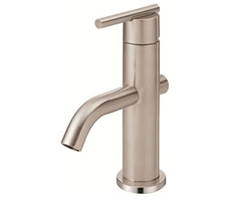 Danze D236058BN - Parma Single Handle Centerset Trimline Lever Handle with Touch Down Drain - Tumbled Bronzeushed Nickel