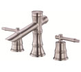 Danze D303045BN - South Sea Two Handle Mini-Widespread Lever Handle with Touch Down Drain - Tumbled Bronzeushed Nickel