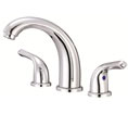 Danze D304012 - Melrose Two Handle Widespread Lever Handle with Touch Down Drain - Polished Chrome