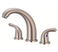 Danze D304012BN - Melrose Two Handle Widespread Lever Handle with Touch Down Drain - Tumbled Bronzeushed Nickel