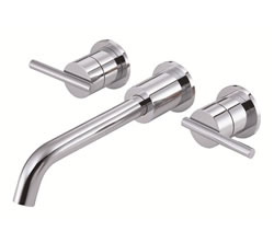 Danze D316258T - Parma Two Handle TRIM Wall Mount Lav Lever Handle with Touch Down Drain - Polished Chrome