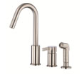 Danze D409030SS - Amalfi Single Handle Kit, hirise spout, with spray - Stainless Steel