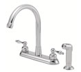 Danze D422055 - Sheridan Two Handle Kit Hi Rise Spout Lever Handle with Spray - Polished Chrome