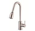 Danze D454530SS - Amalfi Single Handle Kit, with pull down spout, with optional deck plate - Stainless Steel
