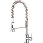 Danze D455058 Parma Pre-Rinse 1H Spring Spout Kitchen Faucet 1.75gpm Aeration/2.2gpm Spray Chrome