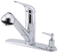 Danze D455612 - Melrose Single Handle Kit Pull-Out Lever Handle - Polished Chrome
