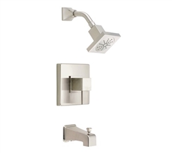 Danze D502033BNT - Reef Single Handle Tub & Shower trim Lever Handle w stop, 2.0gpm showerhead - Tumbled Bronzeushed Nickel