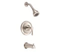Danze D510022BNT - Antioch Single Handle Pressure Balanced Tub & Shower Trim Only - Tumbled Bronzeushed Nickel