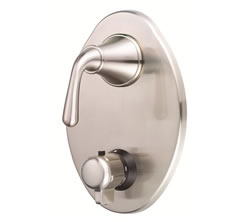 Danze D560156BNT - Bannockburn Two Handle TRIM 1/2-inch Thermostatic Valve, Lever Handle - Tumbled Bronzeushed Nickel