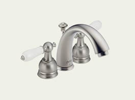 Delta Innovations: Two Handle Mini-Widespread Lavatory Faucet - 4530-SSLHP