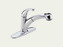 Delta Palo: Single Handle Pull-Out Kitchen Faucet - 467-DST
