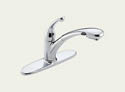 Delta 470-DST Signature: Single Handle Pull-Out Kitchen Faucet, Chrome