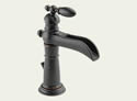 Delta 554LF-RB Victorian: Single Handle Channel Lavatory Faucet, Venetian Bronze
