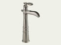 Delta 754LF-SS Victorian: Single Handle Channel Vessel Lavatory Faucet, Stainless