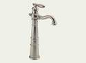 Delta 755LF-SS Victorian: Single Handle Vessel Lavatory Faucet, Stainless