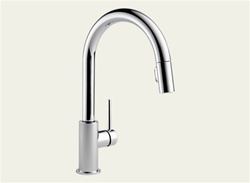 Delta 9159-DST Trinsic: Single Handle Pull-Down Kitchen Faucet, Chrome
