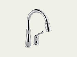 Delta 978-DST Leland: Single Handle Pull-Down Kitchen Faucet, Chrome