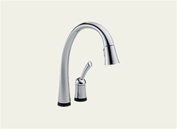 Delta Pilar: Single Handle Pull-Down Kitchen Faucet With Touch2O Technology - 980T-DST