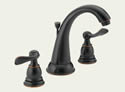 Delta B3596LF-OB Foundations: Two Handle Widespread Lavatory Faucet, Oil Bronze
