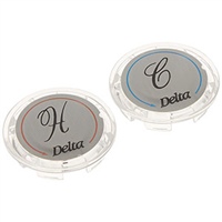Delta RP19659  Button Set - Hot / Cold - Clear, Not Applicable