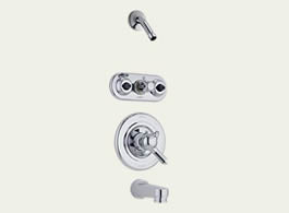 Delta Innovations: Monitor 18 Series Tub And Jetted Shower(Tm) Trim - Less Showerhead - T18430-LHD