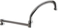 Chicago Faucets DJ21JKABCP - 21-inch Double-jointed Swing Spout