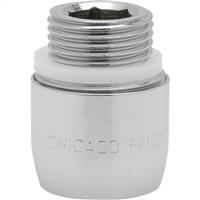 Chicago Faucets - E3-2JKABCP - Softflo® Aerator with Adapter for 3/8 NPS Threads
