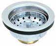 Eastman 30002 Brass Body Duo Basket Strainer Assembly, Fits sink with 3-1 / 2 inch - 4 inch opening