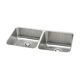 Elkay -  ELUH311810L - Gourmet (Lustertone) Undermounted Double Bowl, 18 Gauge Stainless Steel Sink with Lustrous Satin Finish