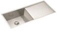 Elkay - EFU411510DB - Avado Undermount Sink, 1 Bowl with Drain Board, Stainless Steel - 16 Gauge - 10-inch Depth