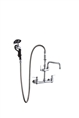 Elkay LK960AF08C - Commercial Wall Mounted Pre-Rinse Faucet with 8-inch Swing Spout