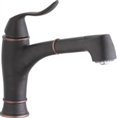 Elkay LKEC1042RB  Explore Single Hole Bar Faucet with Pull-out Spray Lever Handle Oil Rubbed Bronze