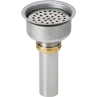 Elkay LKPDVR18B  Perfect Drain Chrome Plated Brass Body Vandal-resistant Strainer and LKADOS Tailpiece