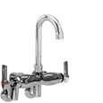 Encore KC89-1000-SE1 - Adjustable Wall Mounted Commercial Sink Faucet with 3-1/2-inch Gooseneck Spout