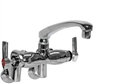 Encore KC89-1008-AE1 - Adjustable Wall Mounted Commercial Sink Faucet with 8-inch Cast Spout