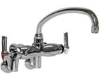Encore KC89-1009-SE1 - Adjustable Wall Mounted Commercial Sink Faucet with 9-inch Tube Spout
